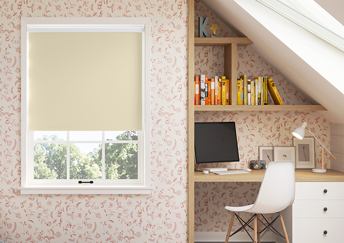 Rimini (Blackout), Ecru - Roller Blind - Image 3